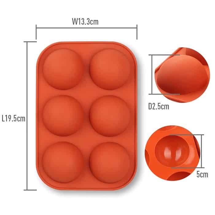 Stampi in silicone mezza sfera