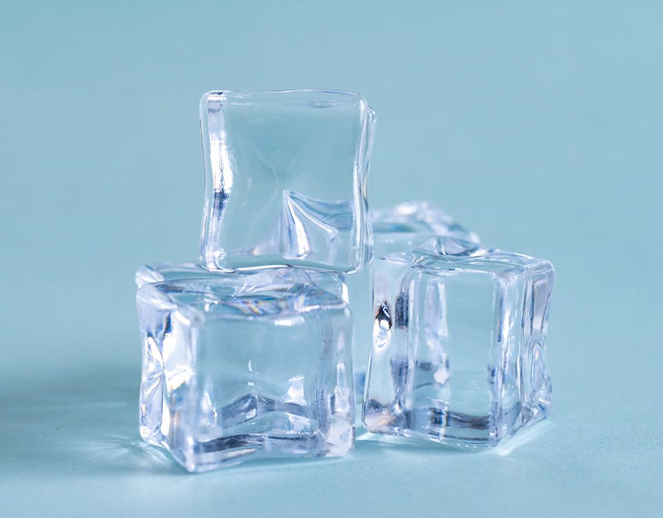 Cubetti di ghiaccio in plastica riutilizzabili
